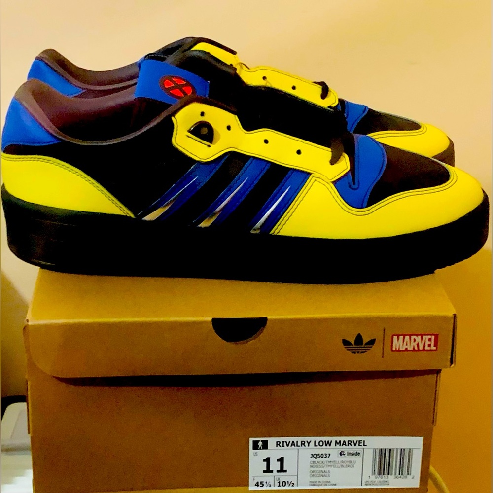 ADIDAS RIVALRY 86 LOW WOLVERINE MARVEL SHOES EXCLUSIVE 💎🔥